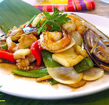 Ginger Seafood Stir Fried