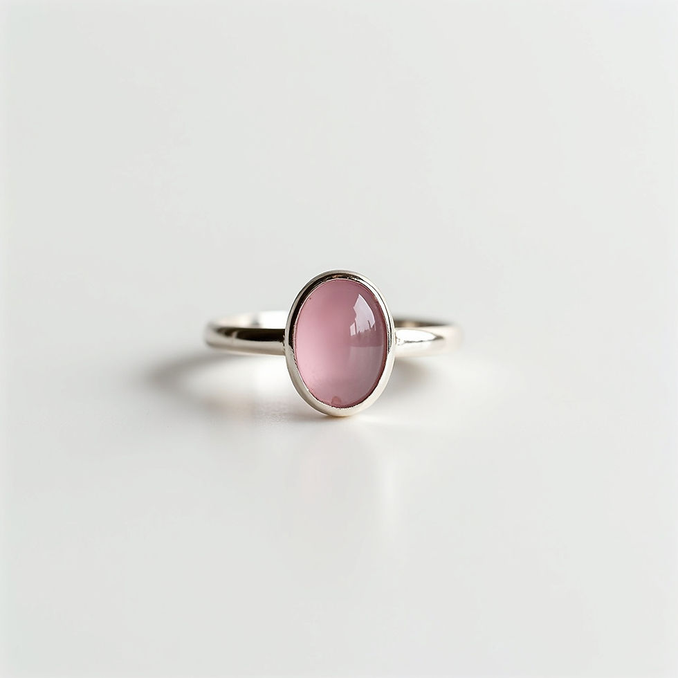 Anel Quartzo Rosa