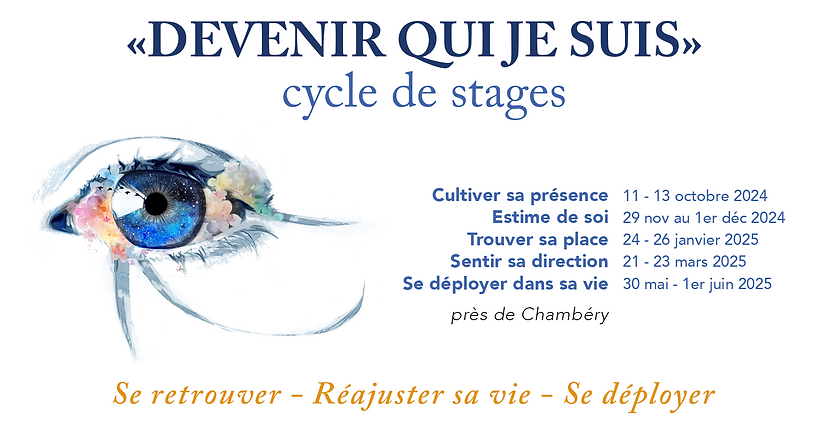 Cycle de stages Devenir qui je suis