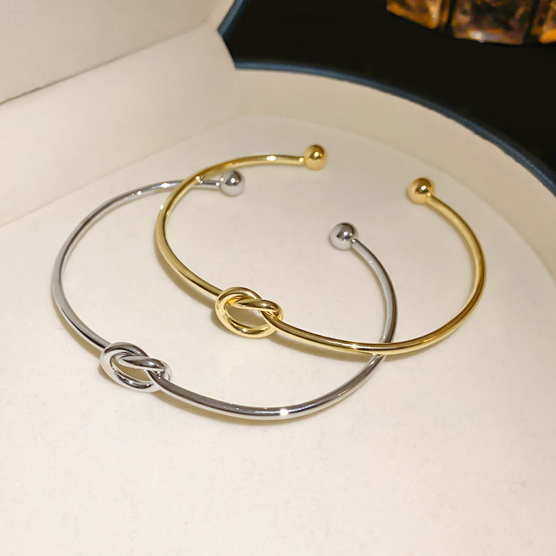 Thumbnail: Stainless Steel Bracelets Vintage Men's Fashion Woven Twist Texture Bangles for 