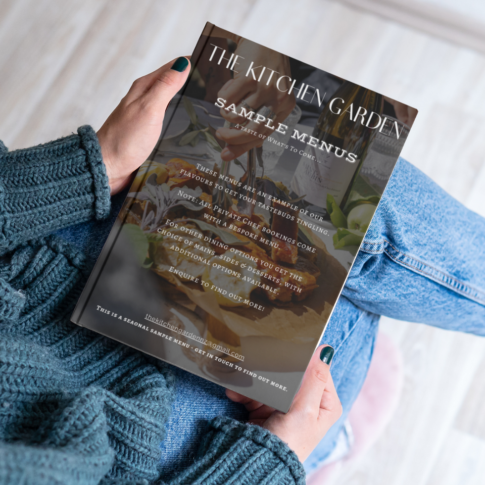 The Kitchen Garden Menu Design Upgrade