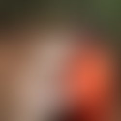 Geoff with his trail dog in his north shore backyard Mountain bike trails