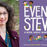 Collage of the photo fo Carrie Finison and the book cover of Even Steven.