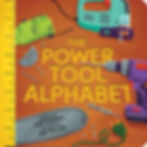Book cover - power tools surround the title, including a saw, drill, and chainsaw blade.