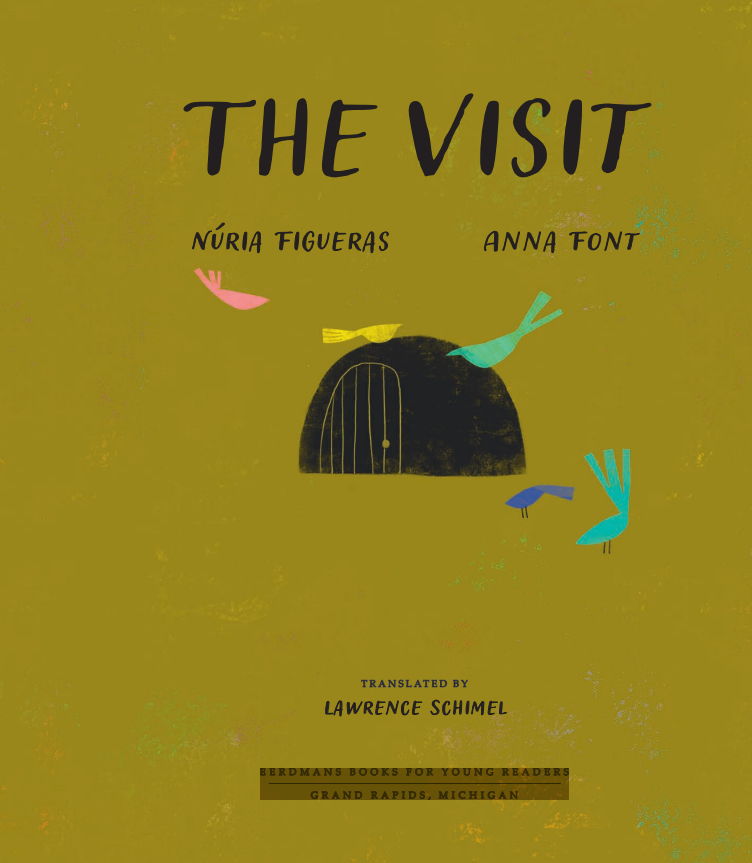 Title page - a dark, half-circle opening with a door is set against a gree-brown background, with the outlines of 5 birds around it.