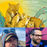 Collage of the book cover and photos of author René Araneda and translator Lawrence Schimel.