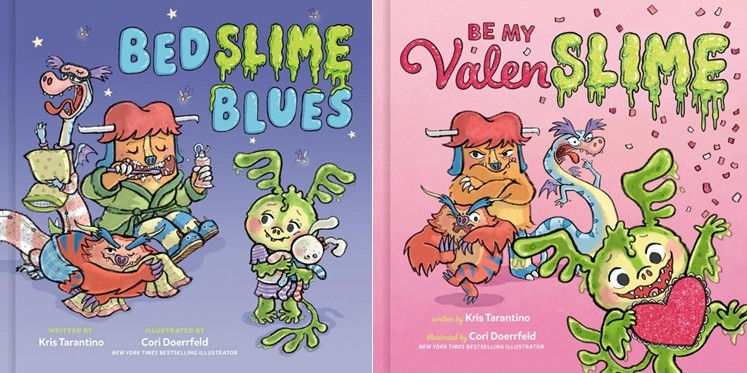 Collage of the covers of Kris Tarantino's two books.