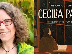 Collage of the photo of author Laura Alary and the book's cover.