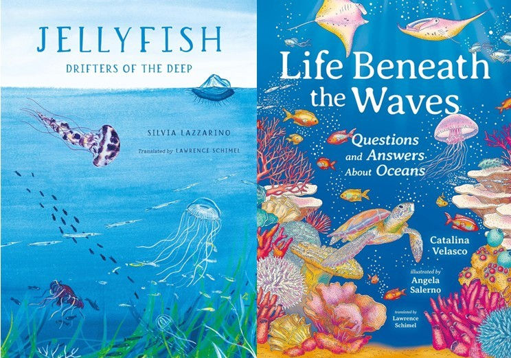 Collage of covers of two of Lawrence's recently published books.