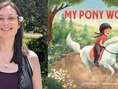 Photo of author Jessica Milo and book cover.