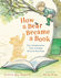 Book cover - a book lies open on the ground and a faded Winnie-the-Pooh steps onto the book trailing words and waving at a boy sitting on a tree branch, with a green door in the trunk of a tree.
