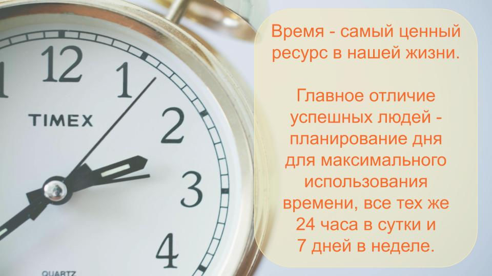 Принципы успешного планирования времени