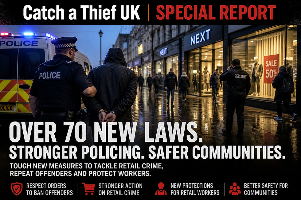 UK Crime & Policing Reforms: Over 70 Measures Target Retail Crime, Repeat Offenders, and Community Safety