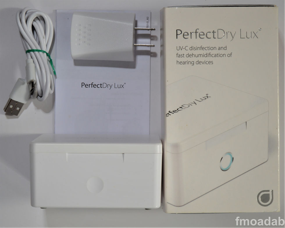 Thumbnail: Perfect Dry Lux NEL2 FR for disinfecting hearing aids with UV-C Rays