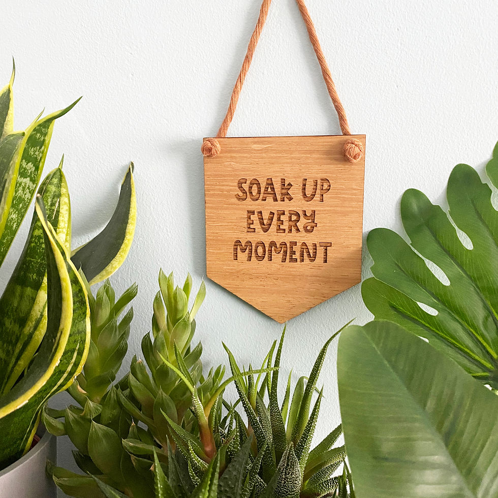 Thumbnail: Soak Up Every Moment Inspirational Wood Sign