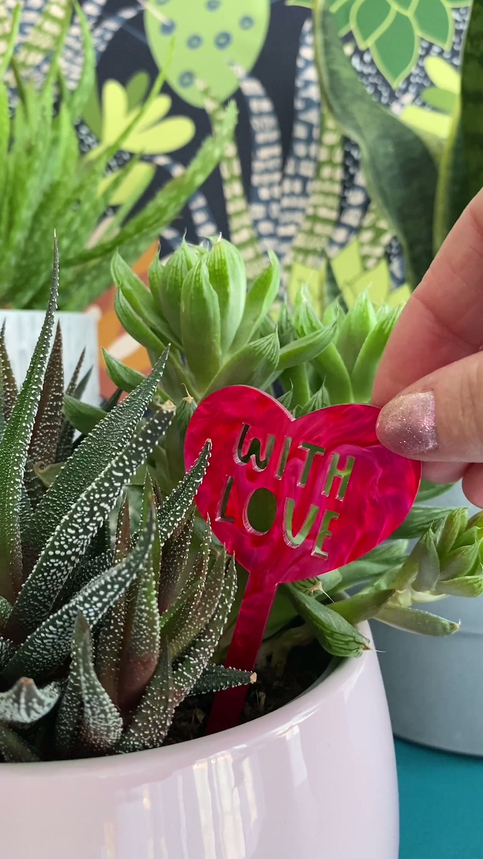 Thumbnail: With Love house plant marker
