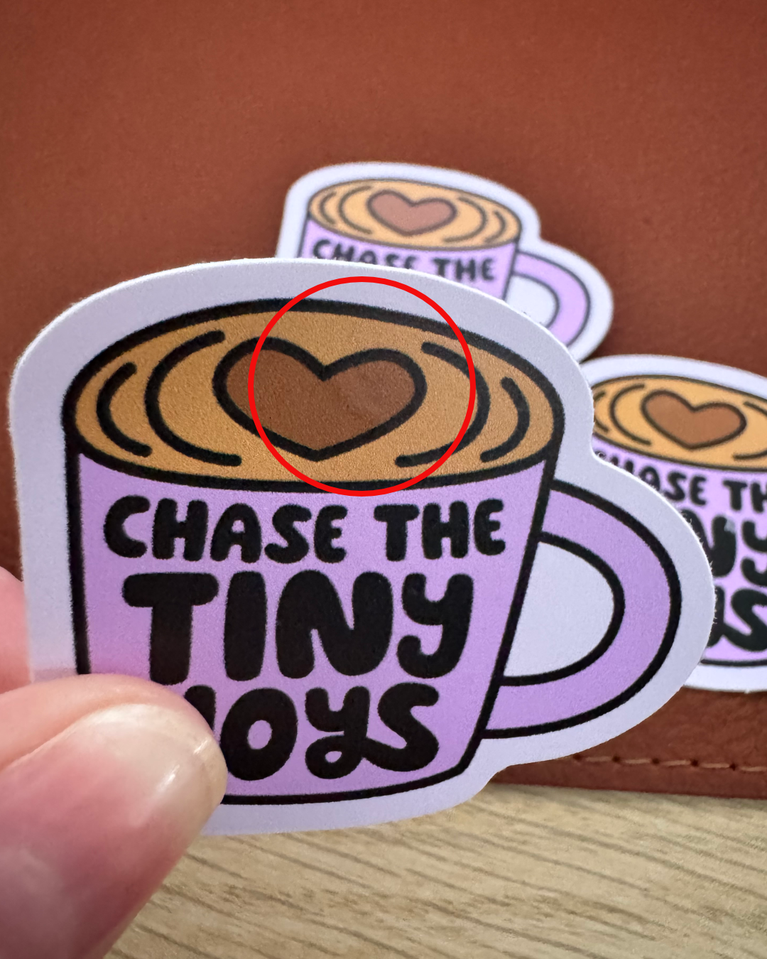 Seconds Chase The Tiny Joys Matte Vinyl Sticker