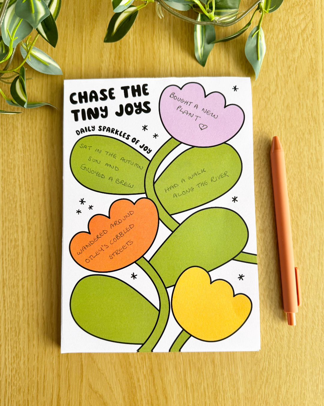 Tiny Joys A5 Daily Notepad for Plant Lovers