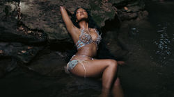 Luxury Lingerie by Florence Morris-Clarke – Crystal Embellished Jewellery Bespoke Mermaid Lace Showg