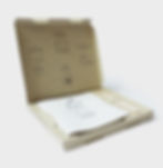 aufgeklappte Saatbox Essbare Blüten mit kompostierbarem Papier