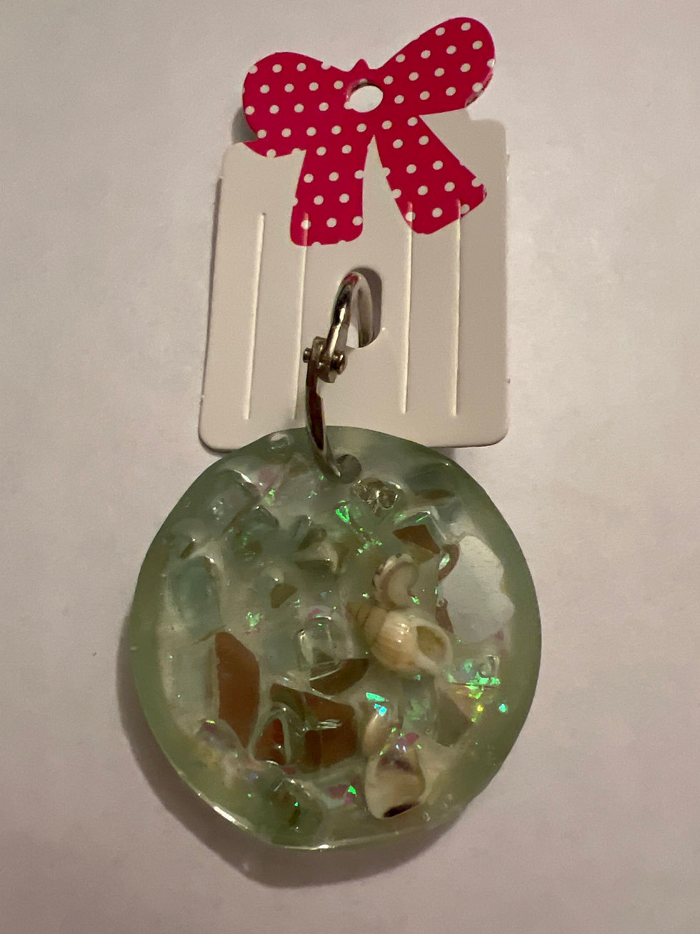 Thumbnail: Iridescent Handmade Ocean-Inspired Resin Keychain -2.5 in