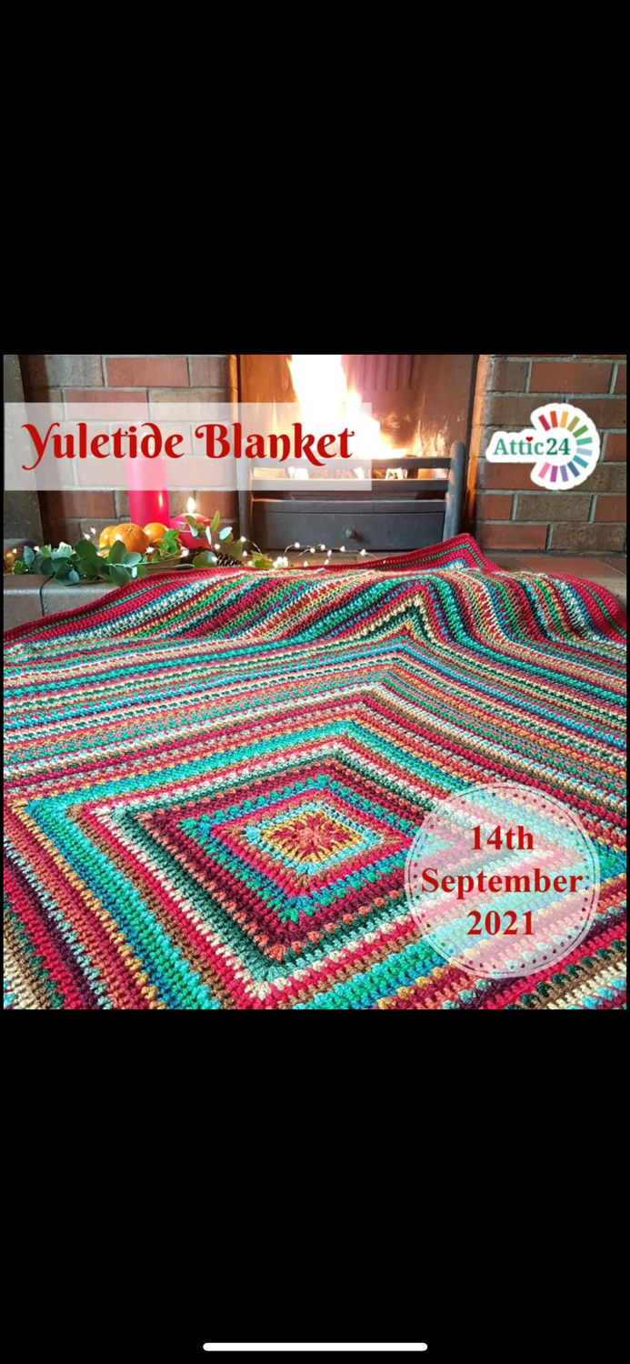 Attic 24 Yuletide Blanket Kit Knit & Stitch