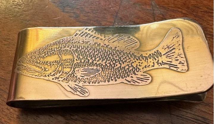 Thumbnail: Brass Money Clip ( Small Mouth Bass  )