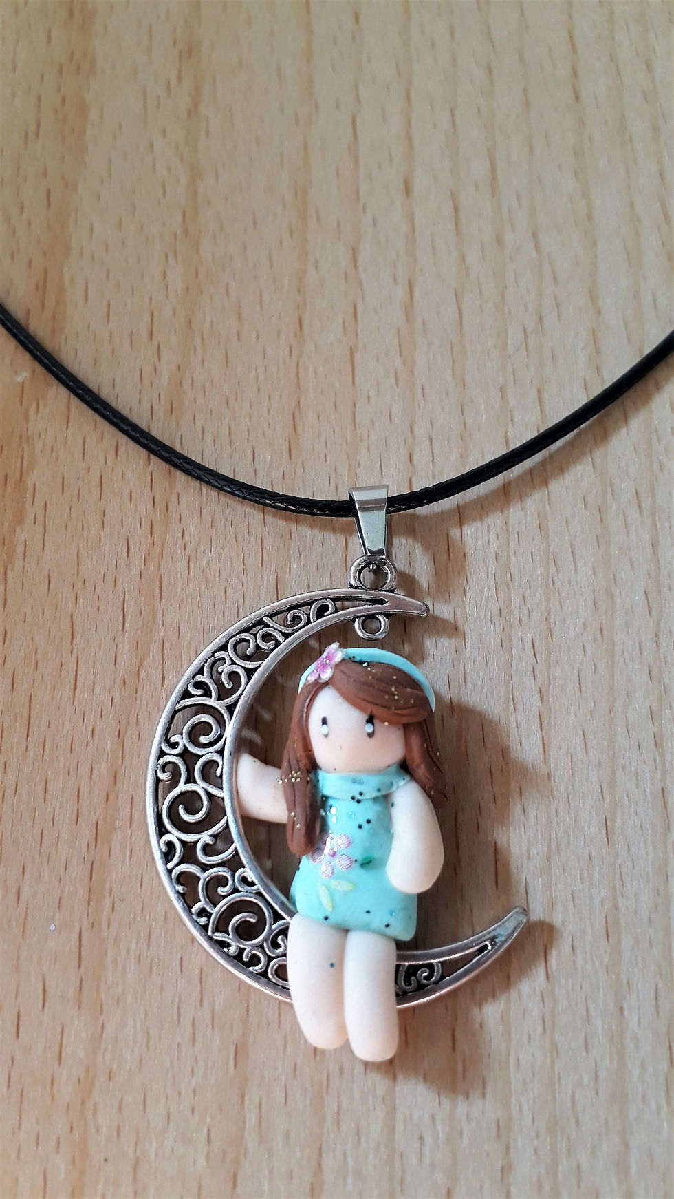 Miniature : Pendentif CLAIR DE LUNE menthe