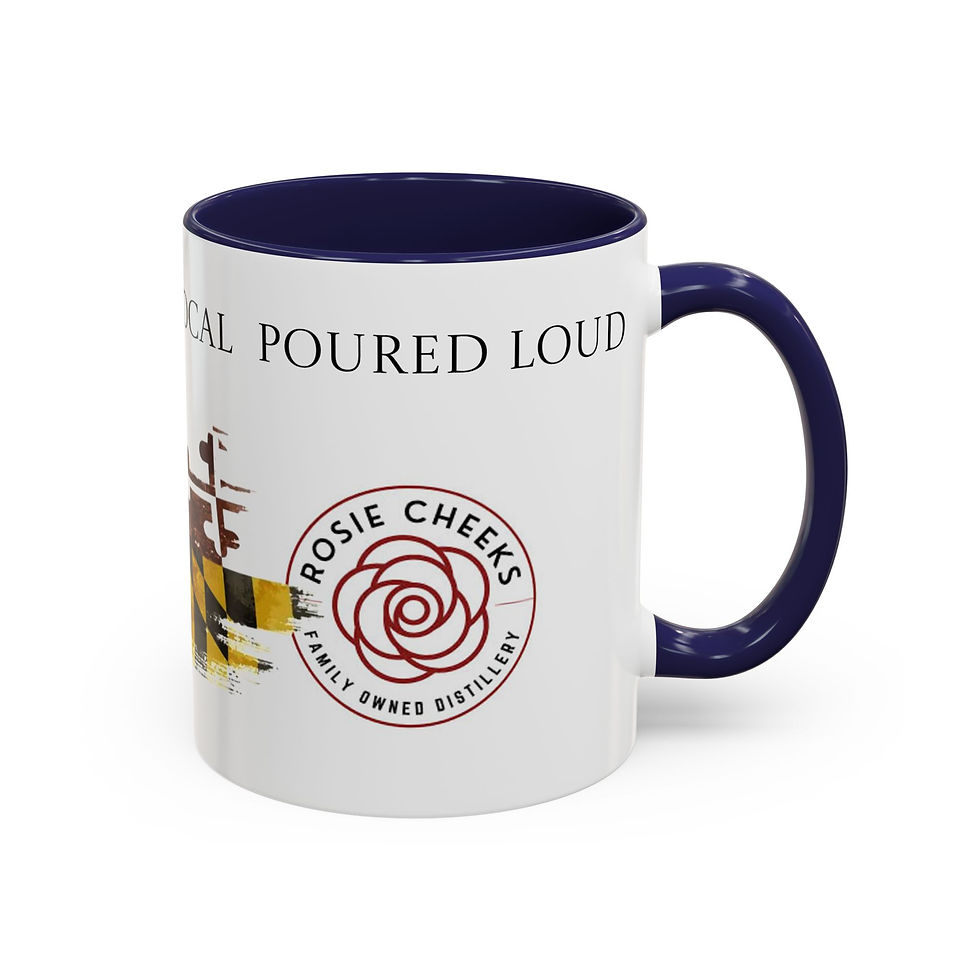 Thumbnail: Small Batch Poured Local Accent Coffee Mug – Rosie Cheeks Distillery Logo