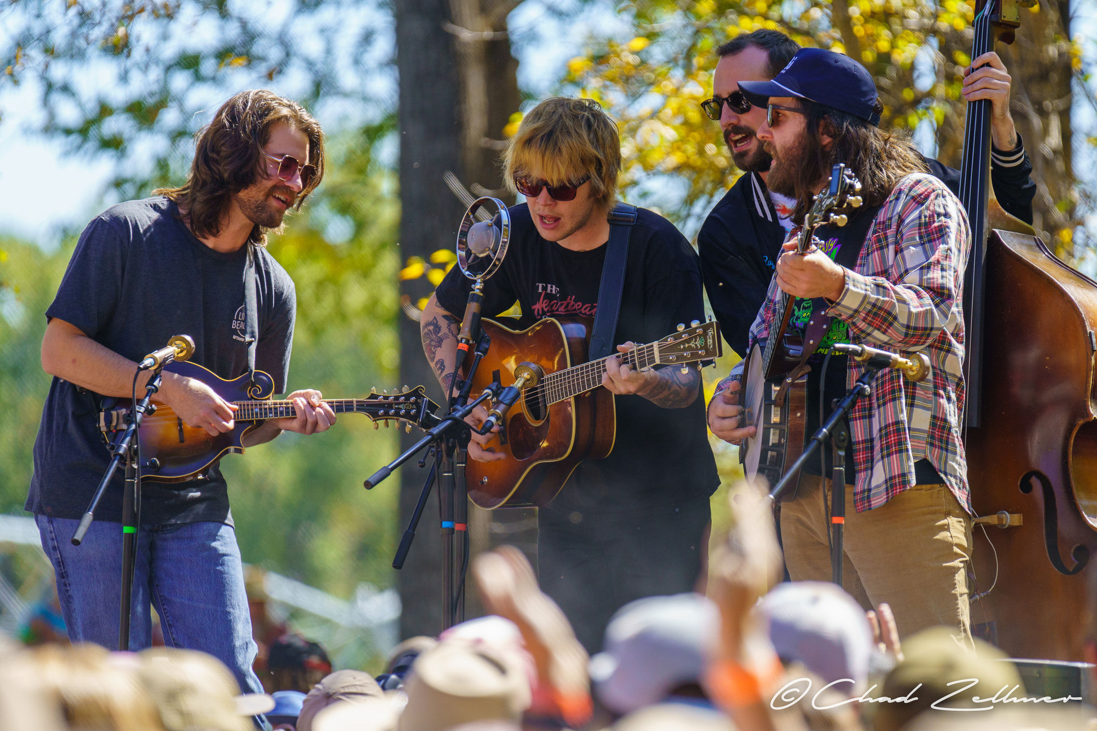 Acoustic Musicians Performing Outdoors
