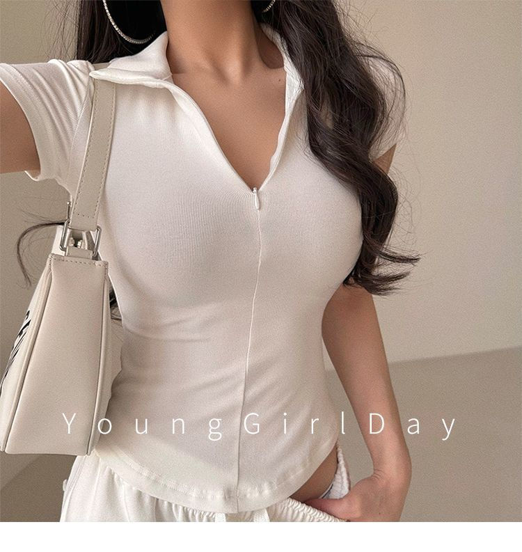 Thumbnail: The Monaco Zip Polo Top