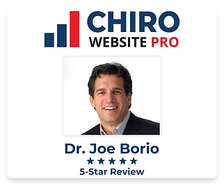 Dr. Joe Borio 5-star review for Chiro Website Pro