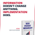 Quote graphic — “Information doesn’t change anything. Implementation does.” — New Patient Hierarchy by Tony Seymour, Chiro Website Pro