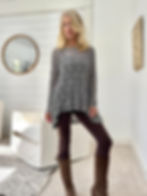 Thumbnail: Melanie soft gray/blue pucker lace 