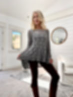 Thumbnail: Melanie soft gray/blue pucker lace 