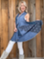 Thumbnail: Eva Starry Night Soft denim blue