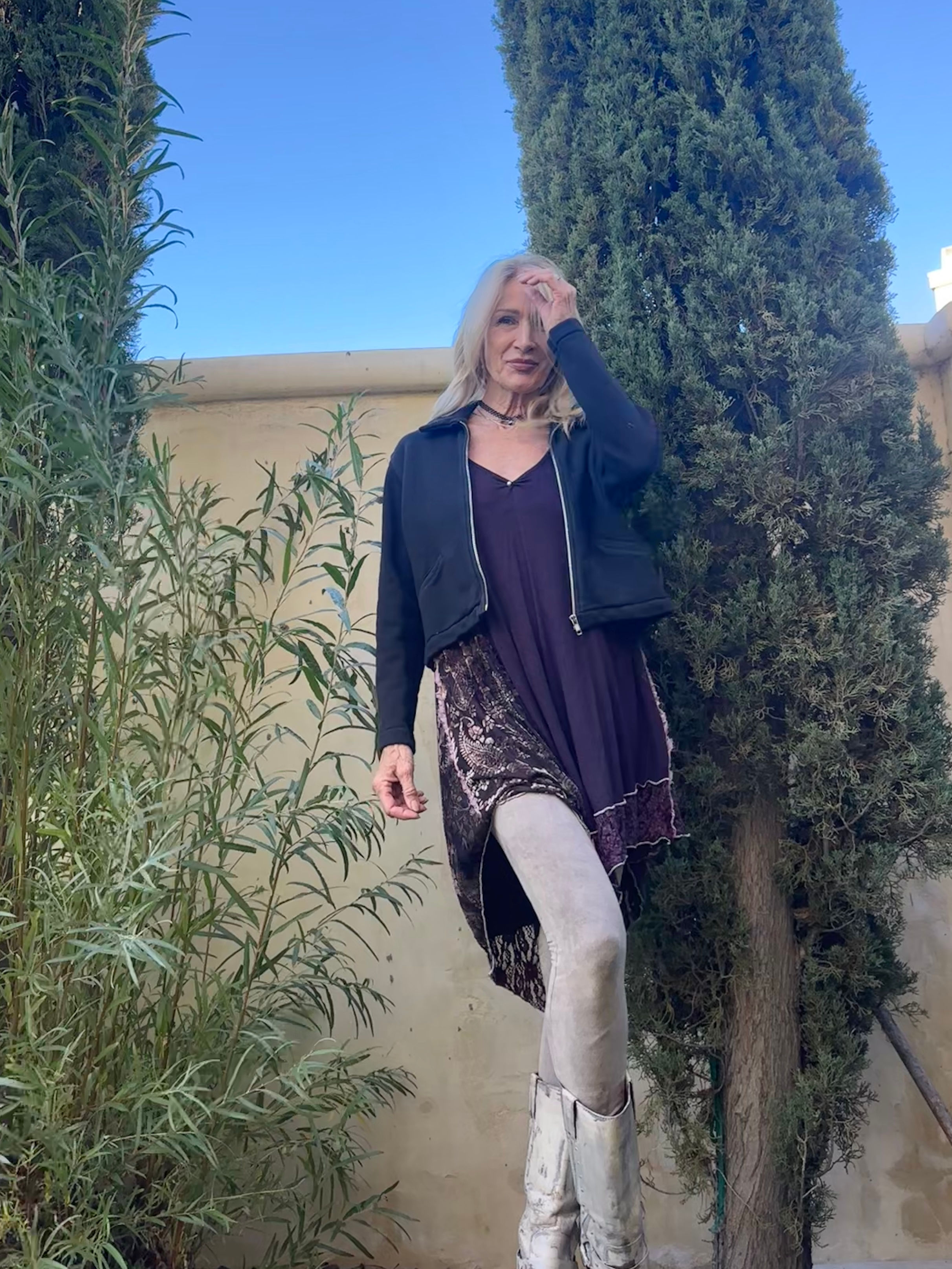 Lauren tank/dress deep plum 