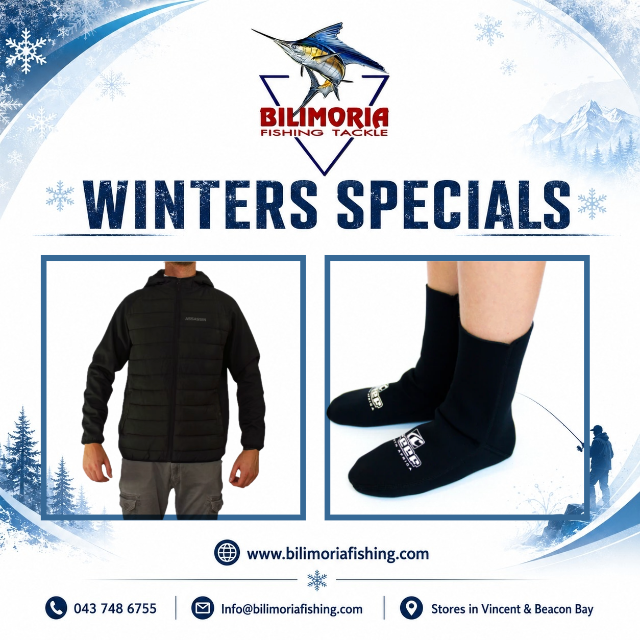 Winter Specials: Daiwa Puffer Jacket & Reef Bootie Socks