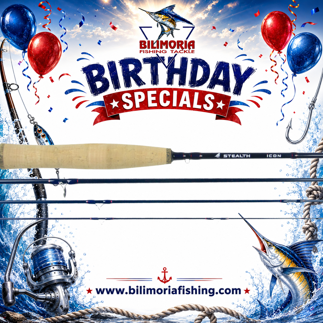 Birthday Specials: Stealth Icon Rod