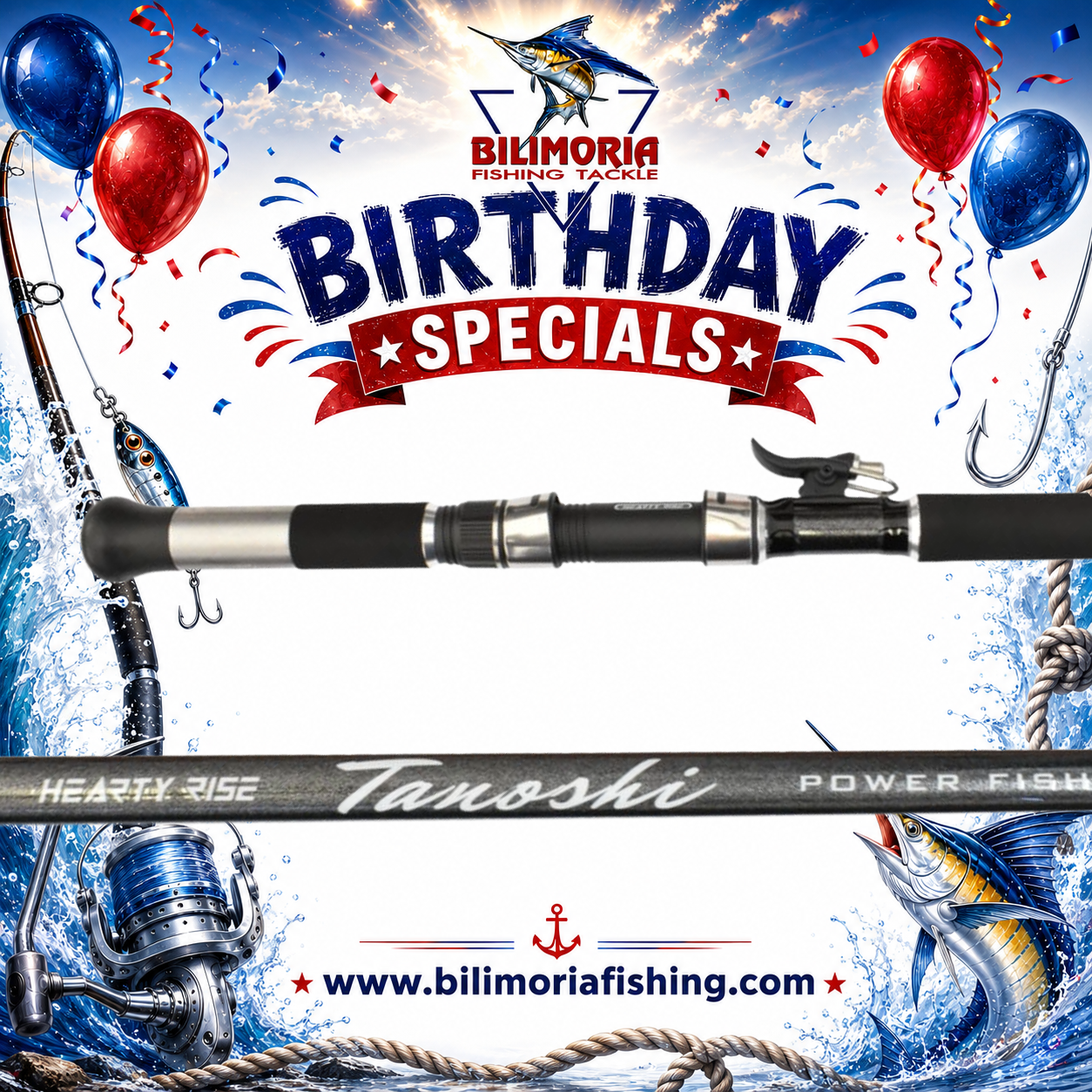 Birthday Specials: Hearty Rise Tanoshi Rod