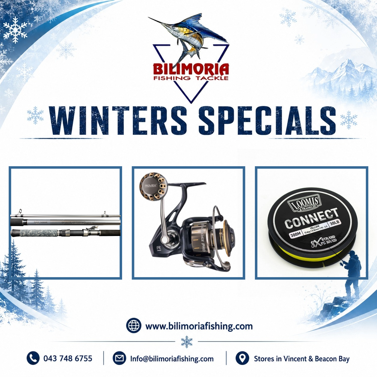 Winter Specials: Okuma Wavepower Pro & Rovex Big Boss Pro & 300m Connect Braid