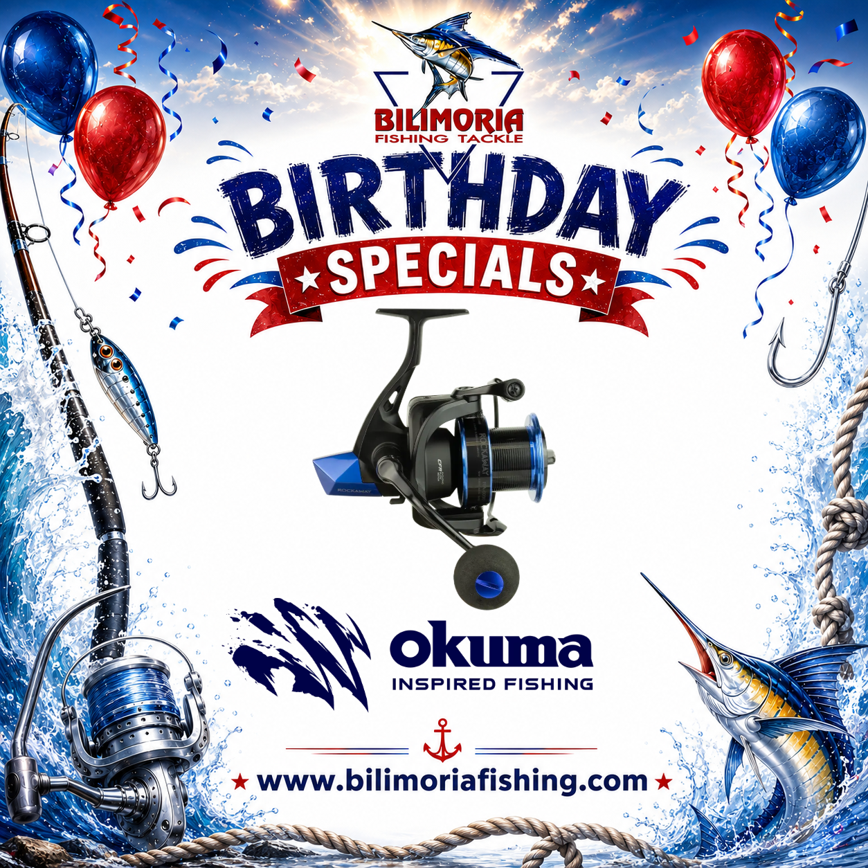 Birthday Specials: Okuma Rockaway Reel
