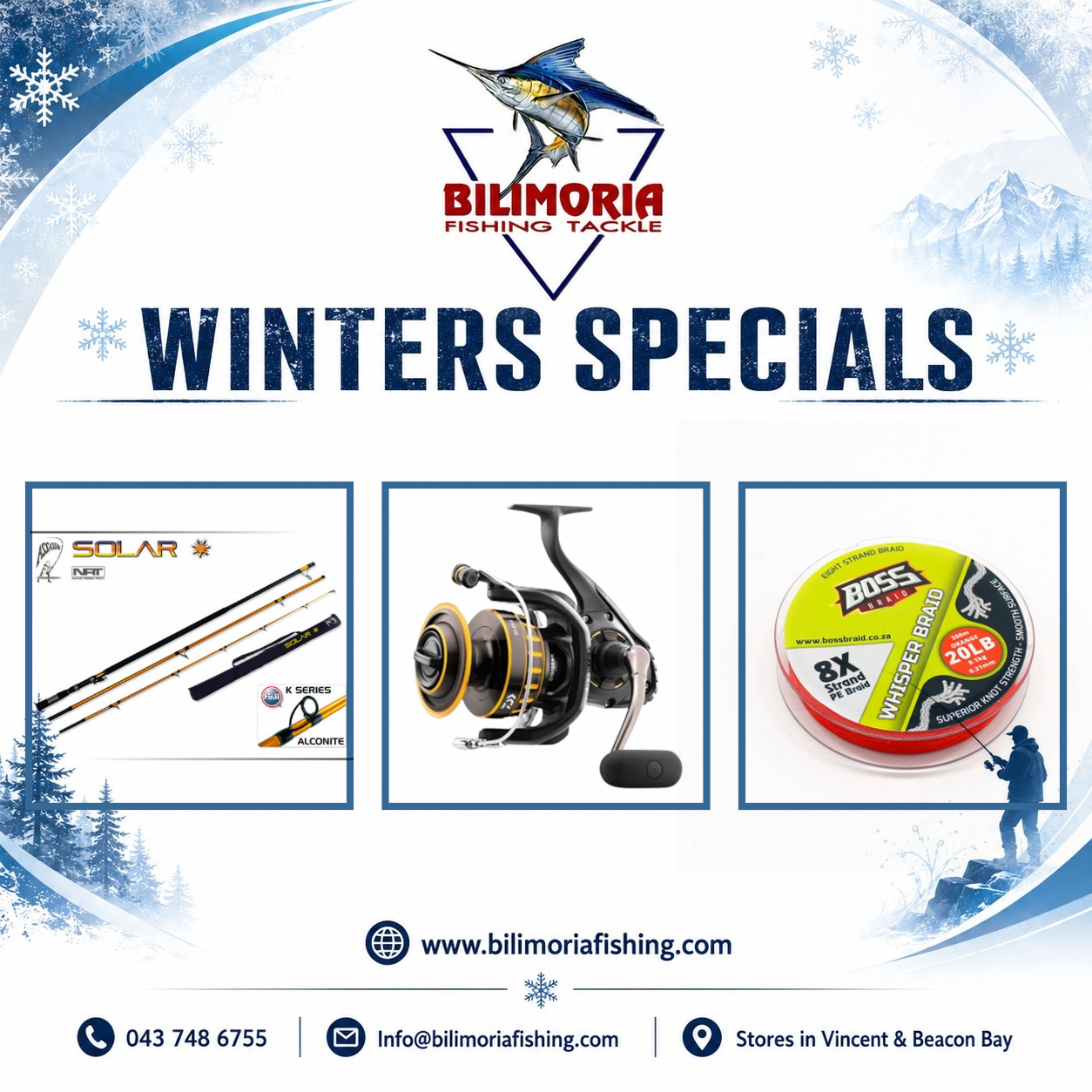 Winter Specials: Assassin Solar & Daiwa BG & 300m Whisper Braid