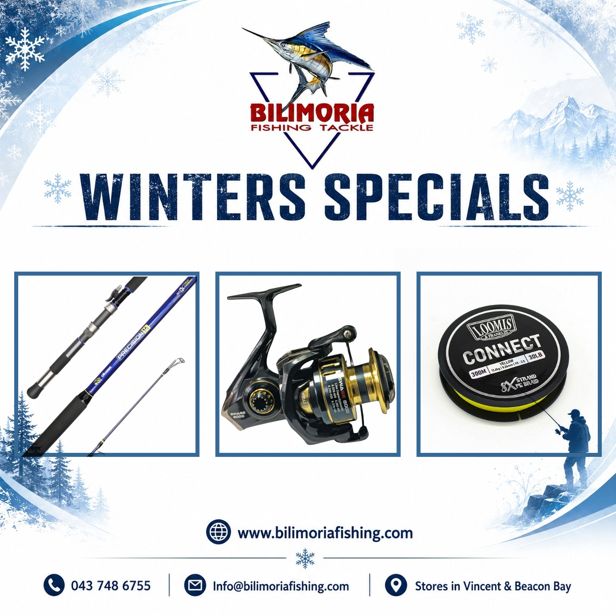 Winter Specials: Okuma Precision & Adrenalin Swage & 600m Connect Braid