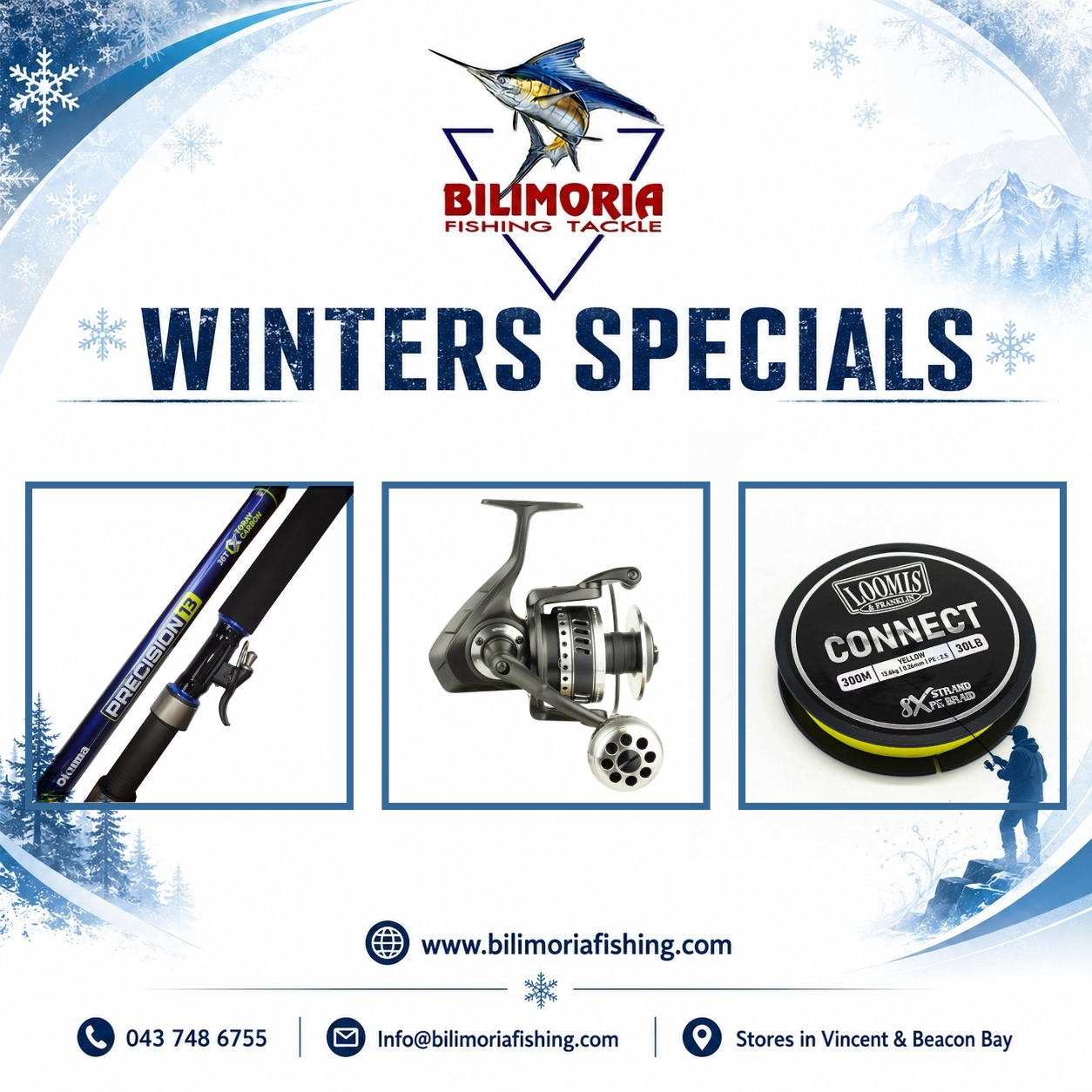 Winter Specials: Okuma Precision & Okuma Metaloid & 600m Connect Braid
