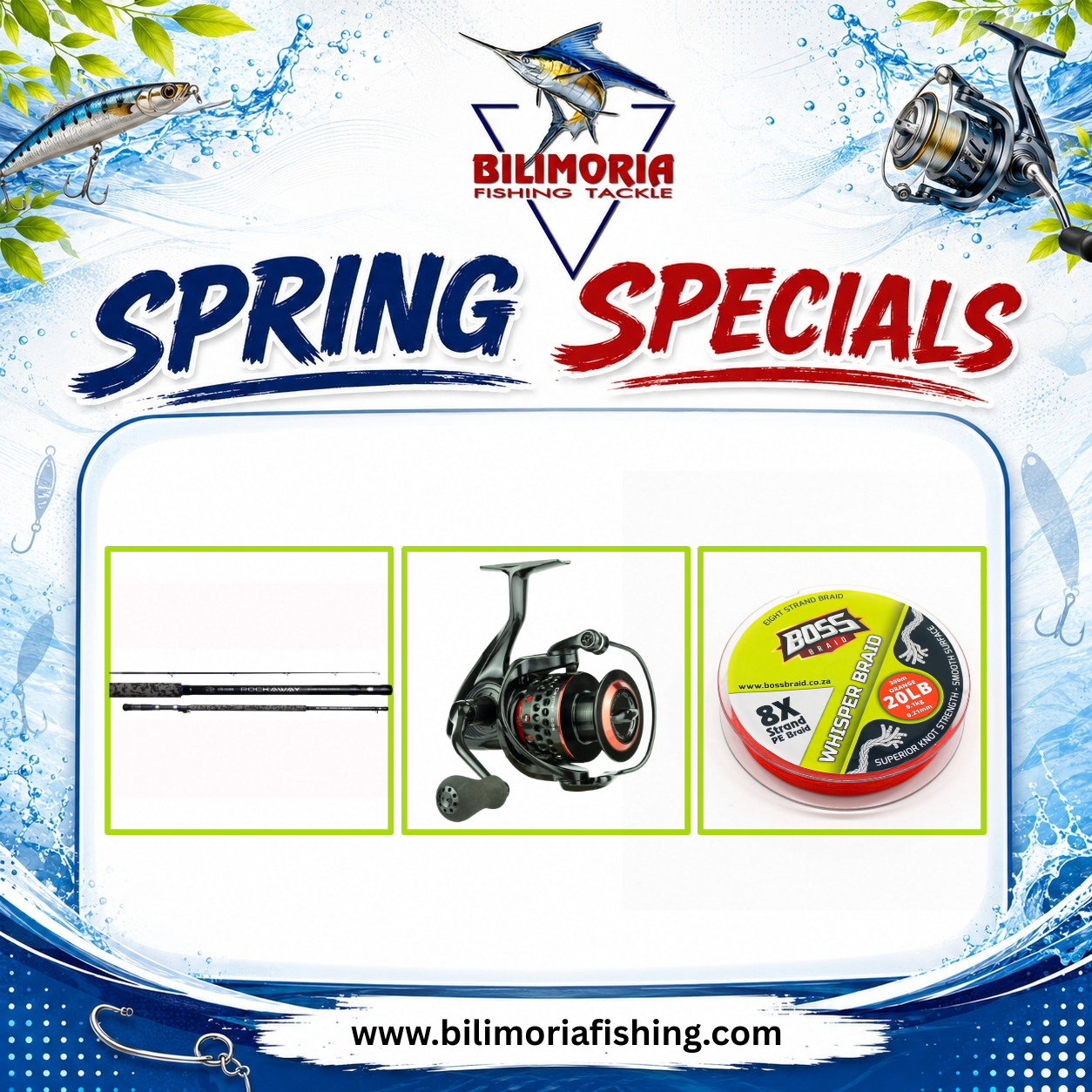 Spring Specials: Okuma Rockaway Rod & Okuma Ceymar & 300m Whisper Braid