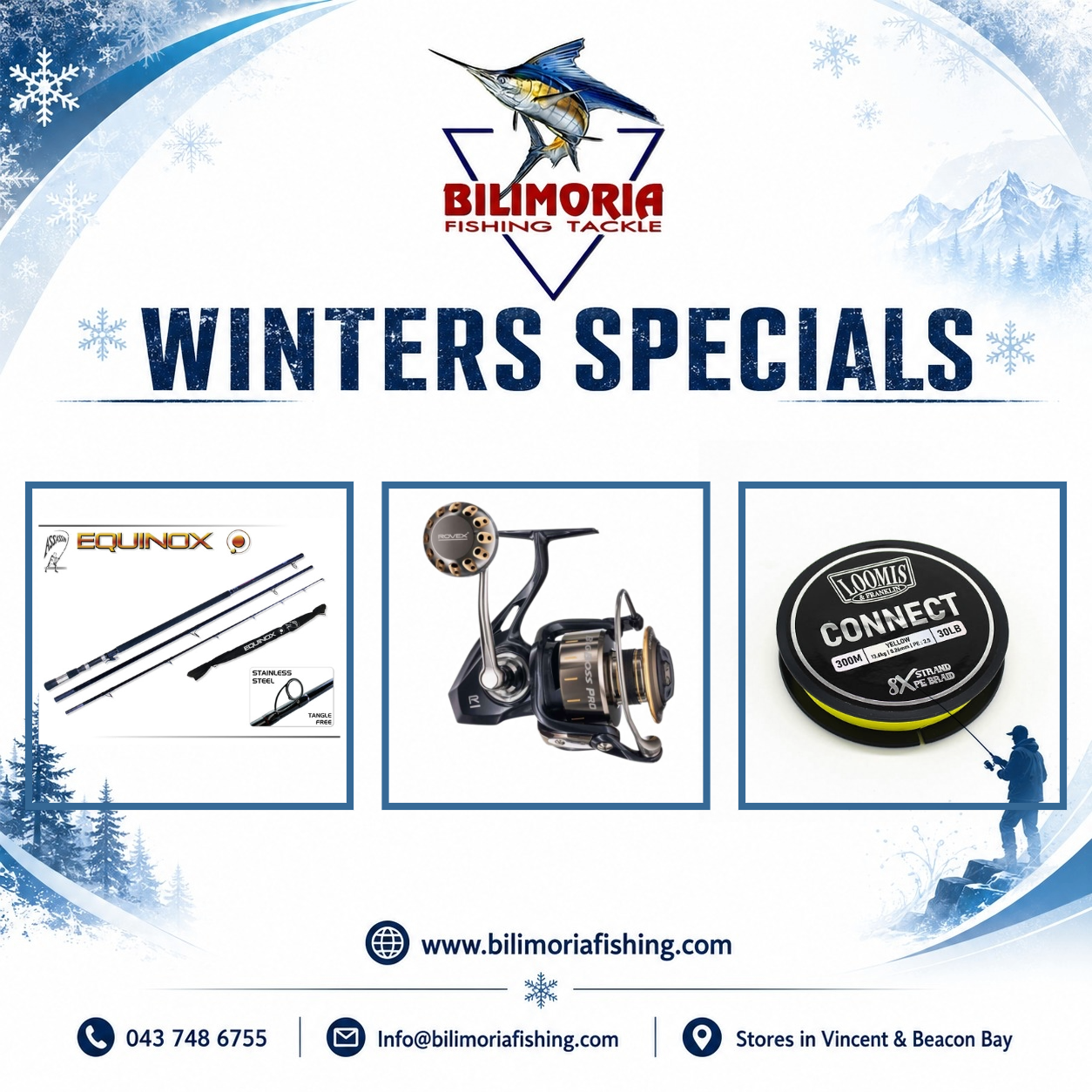 Winter Specials: Assassin Equinox Blue & Rovex Big Boss Pro & 600m Connect Braid