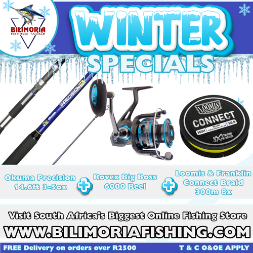 Fishing Reel Rovex Big Boss Rod Winter Specials: Okuma Precision