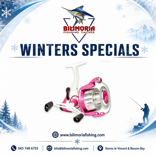 Winter Specials: Okuma Barbarian Pink Reel | Bilimoria Fishing