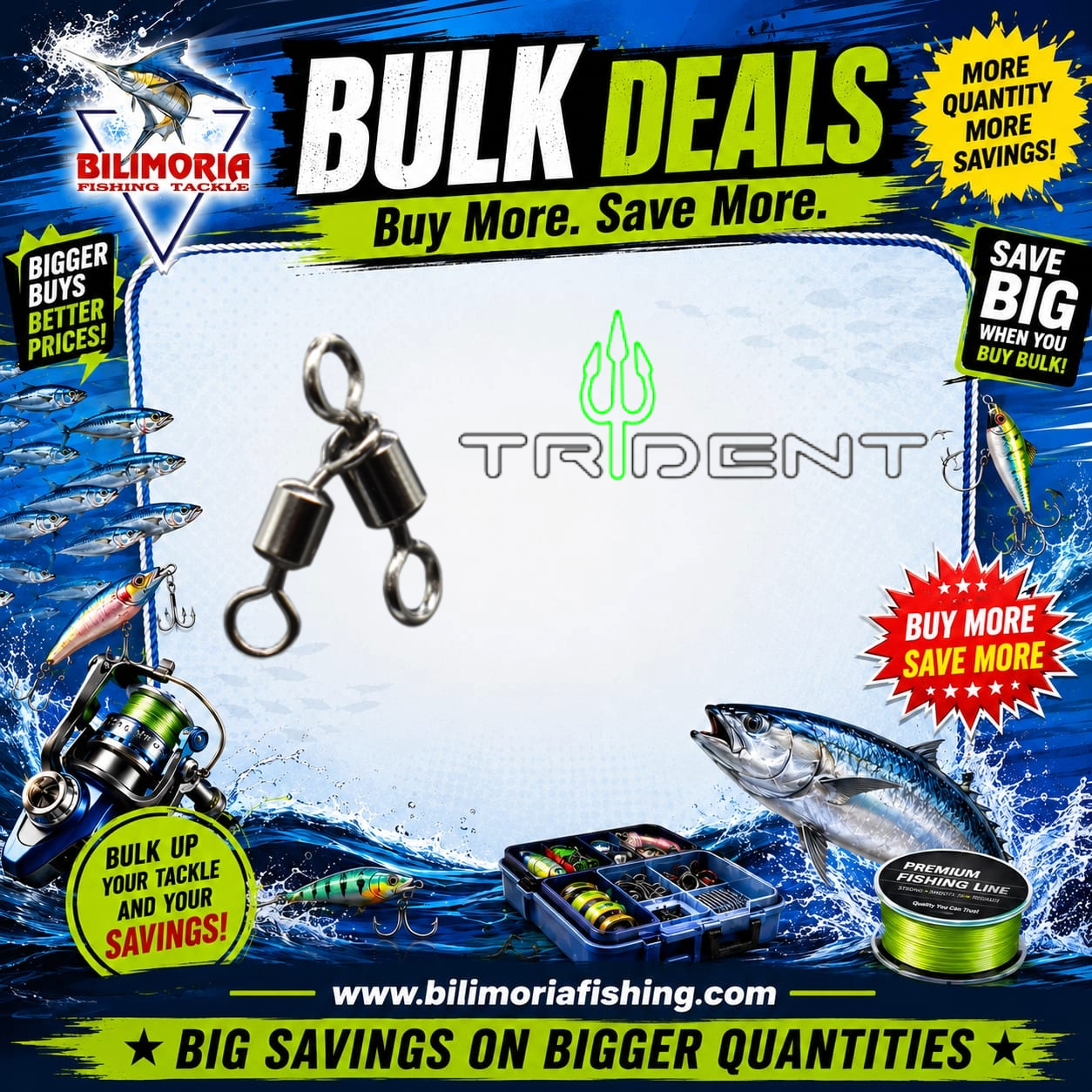 Bulk Deals: Trident Combination Swivels x2